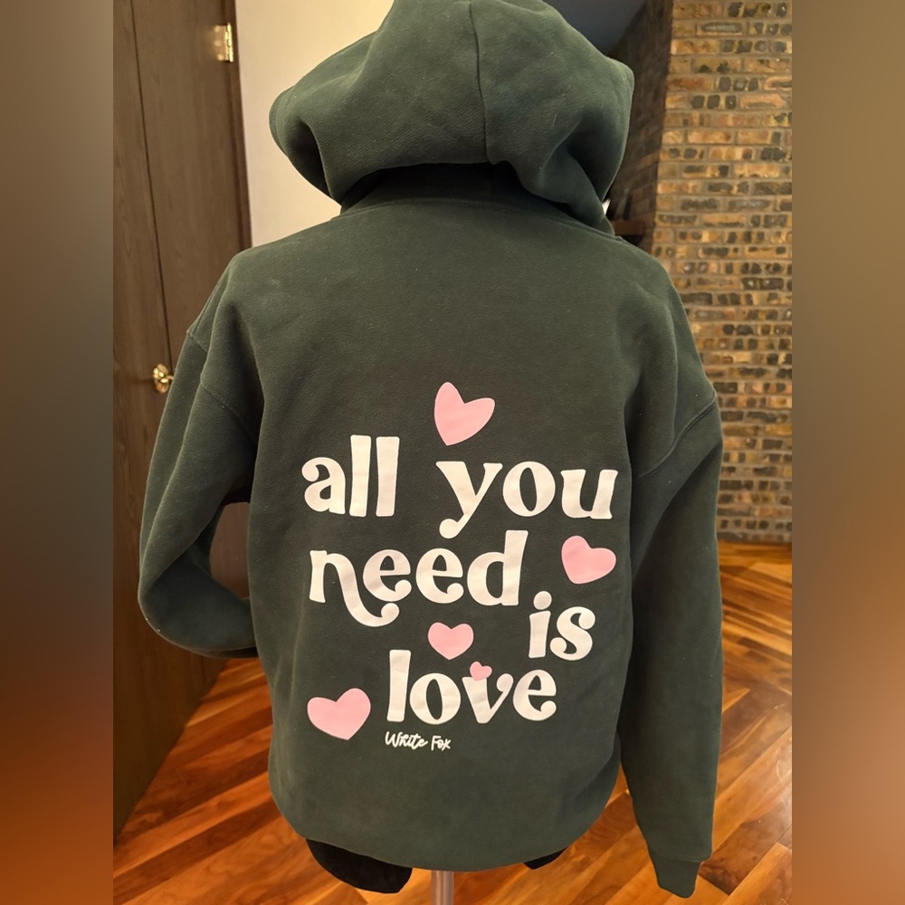 White Fox
All You Need Is Love Hoodie Forest Green, size XXS-XS, USED - Picture 4 of 16